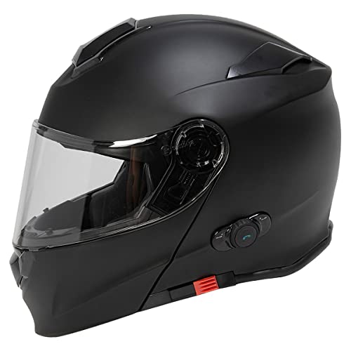 TORC Unisex-adult full-face-helmet-style T28B Bluetooth Integrated Motorcycle Helmet With Graphic (Matte Black,X-Large),1 Pack - Image 3