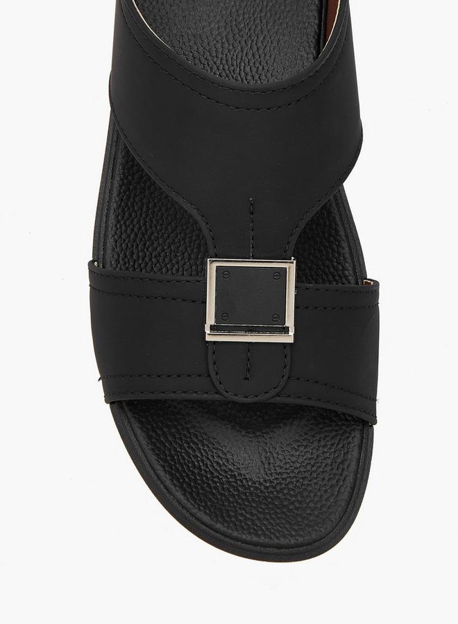 Al Waha Men Buckle Detail Arabic Sandals - Image 4