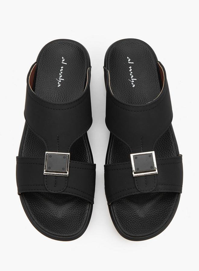 Al Waha Men Buckle Detail Arabic Sandals - Image 1