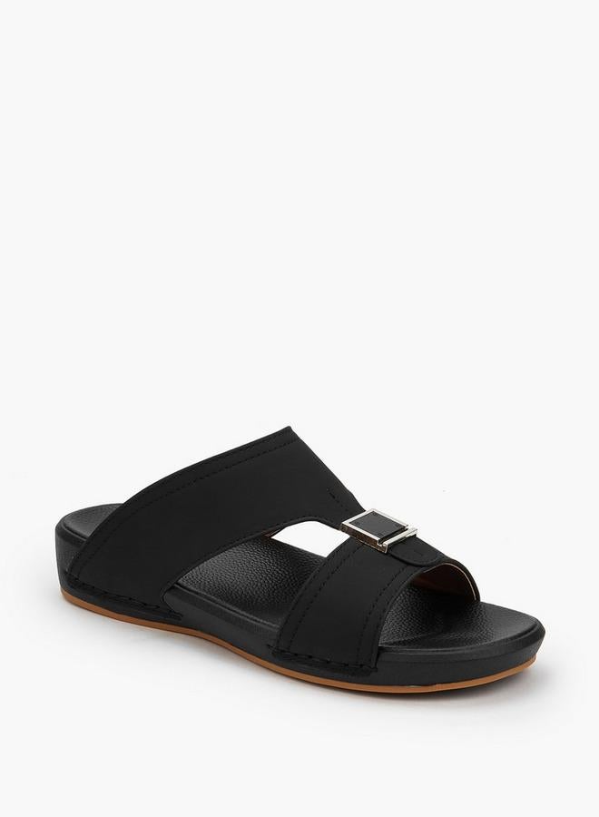Al Waha Men Buckle Detail Arabic Sandals - Image 3