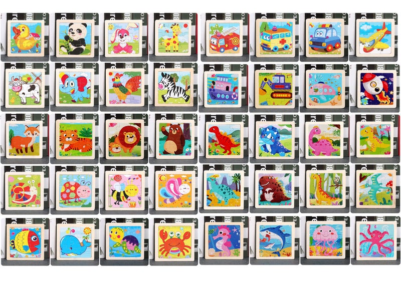 Children'S Puzzle Kindergarten Baby Wooden Creative Cartoon Animal Puzzle 2-3-6 Years Old Educational Early Education Small Toys - Image 5