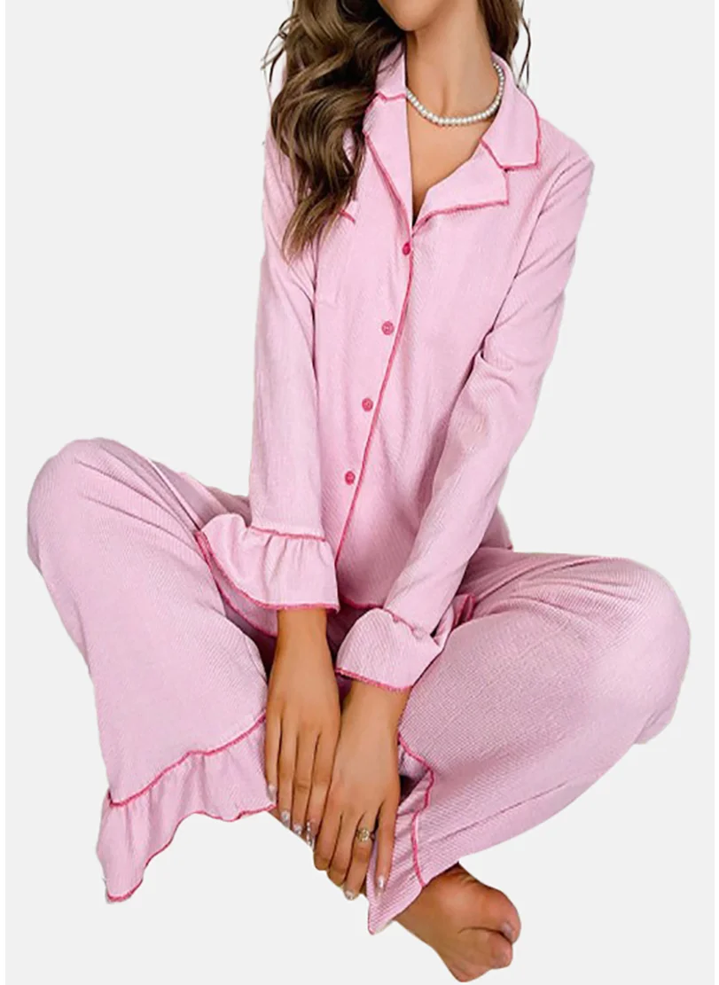 يونيكي Purple Solid Pyjamas & Shirt