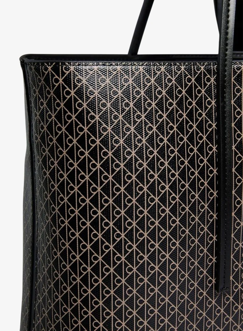 Calvin Klein  Coated Emblem Print Pouch Tote Bag for Women | Best Price UAE