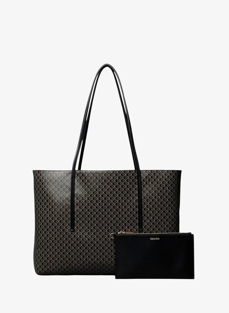 Calvin Klein Emblem Print Tote Bag With Pouch