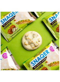 Snaq Fabriq Snaqer Protein Cookie with Pistachio & Caramel No Sugar Added 10x45g  - Image 2