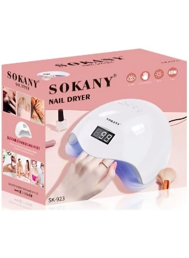 سوكاني مجفف أظافر سوكاني SK-923 – طلاء جل سريع بـ 48 W بشاشة لمسية وحساس ذكي - Image 2