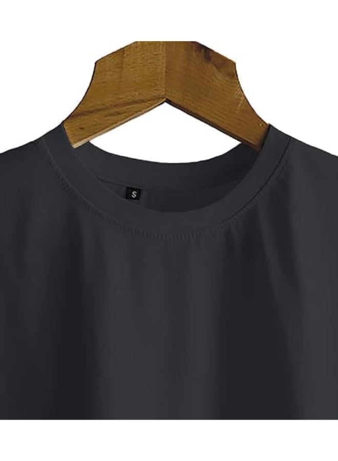 Alpha Men's Heavy T-Shirt with Compact Nano Technology, Regular Fit, Black, Size M - Image 4