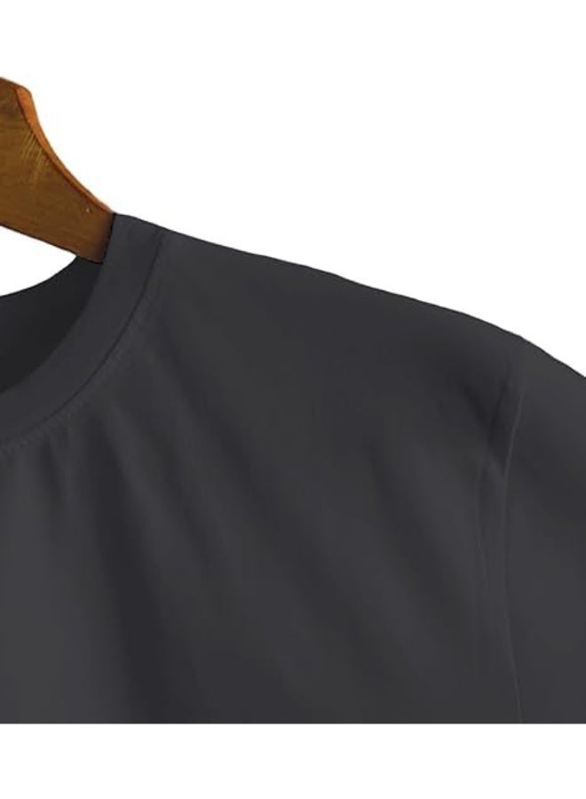 Alpha Men's Heavy T-Shirt with Compact Nano Technology, Regular Fit, Black, Size M - Image 2