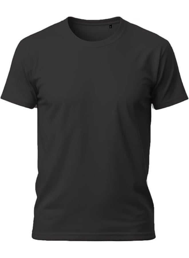 Alpha Men's Heavy T-Shirt with Compact Nano Technology, Regular Fit, Black, Size M - Image 1