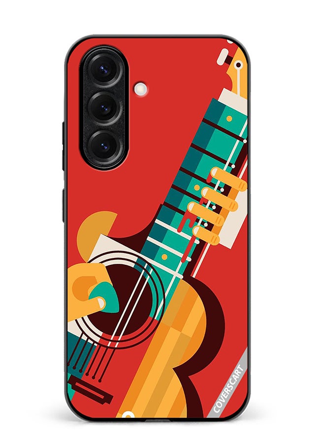 VR CREATIVE Protective Case Cover For Samsung Galaxy S25 Plus Guitar Design Multicolour