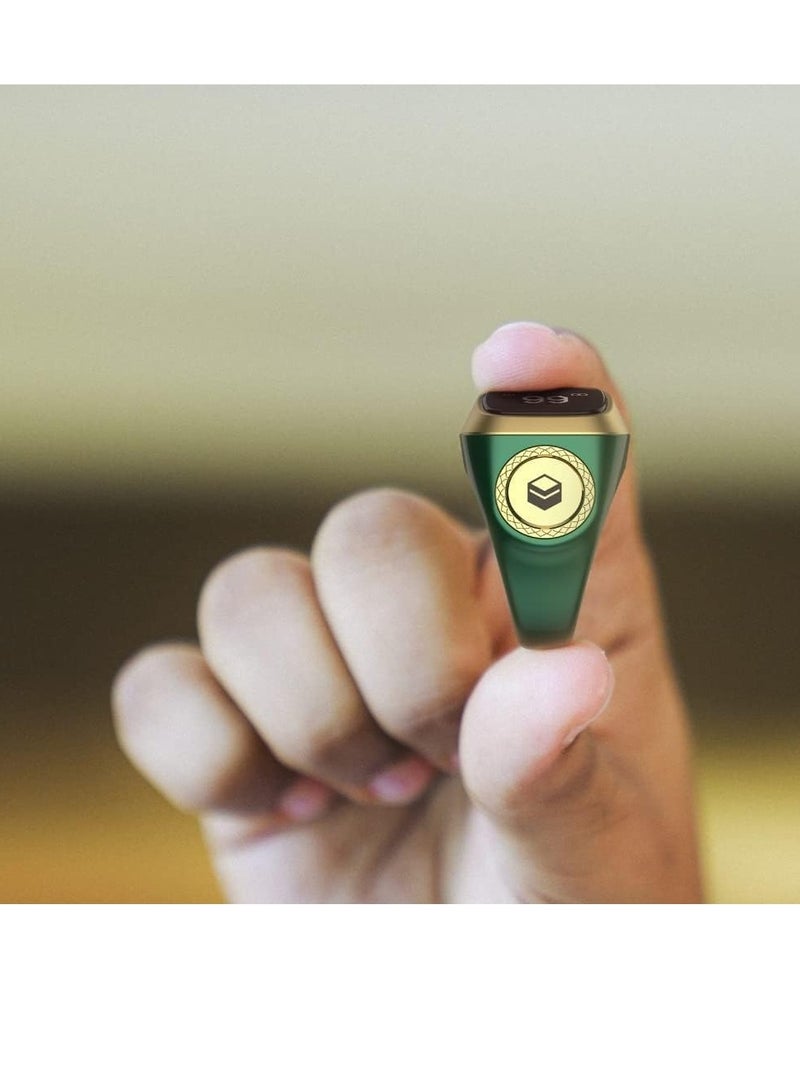 iQIBLA FOCUS iQIBLA Smart Zikr Ring Lite Green 20MM - Image 2