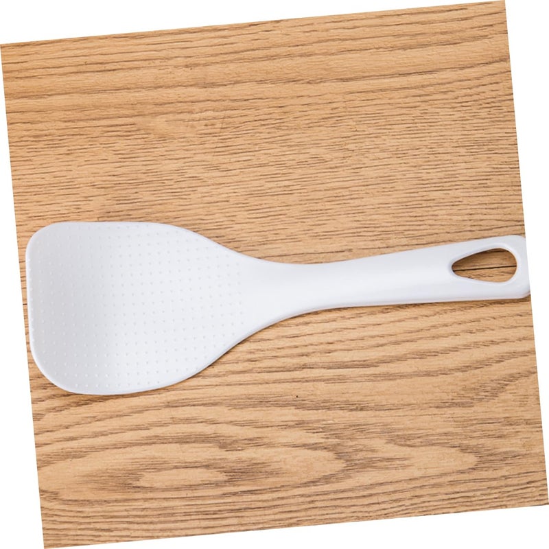 2 Pieces White Rice Serving Spoons Compact Kitchenware for Cooking and Mixing - Image 4