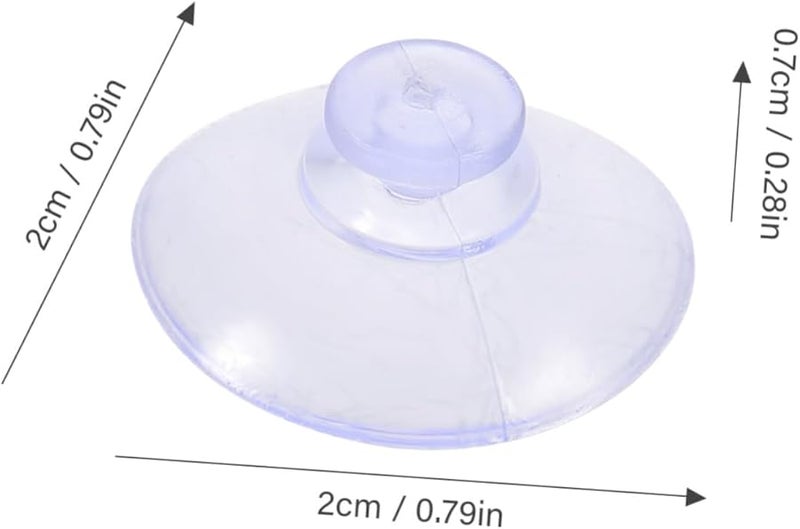 خطافات شفافة قابلة لإعادة الاستخدام بقوة امتصاص قوية 100 قطعة للتعليق على الطاولات الزجاجية للمفاتيح والأضواء - Image 3