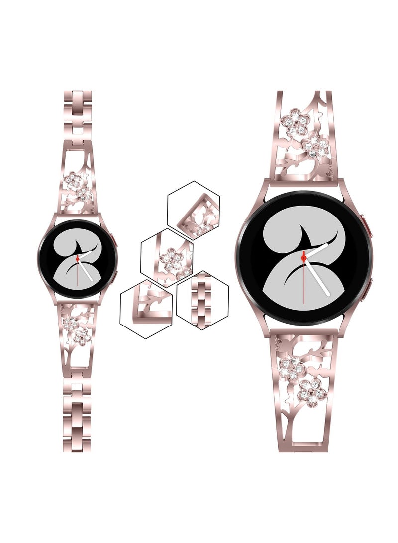 KASTWAVE سوار ساعة مقاس 20 مم متوافق مع ساعة Galaxy Watch 5/ 4 40 مم 44 مم/ لساعة Classic 42 مم 46 مم/ لساعة Samsung Active 2 سوار ساعة مقاس 40 مم 44 مم/ لساعة Watch 5 pro 45 مم، أساور من الفولاذ المقاوم للصدأ - Image 3