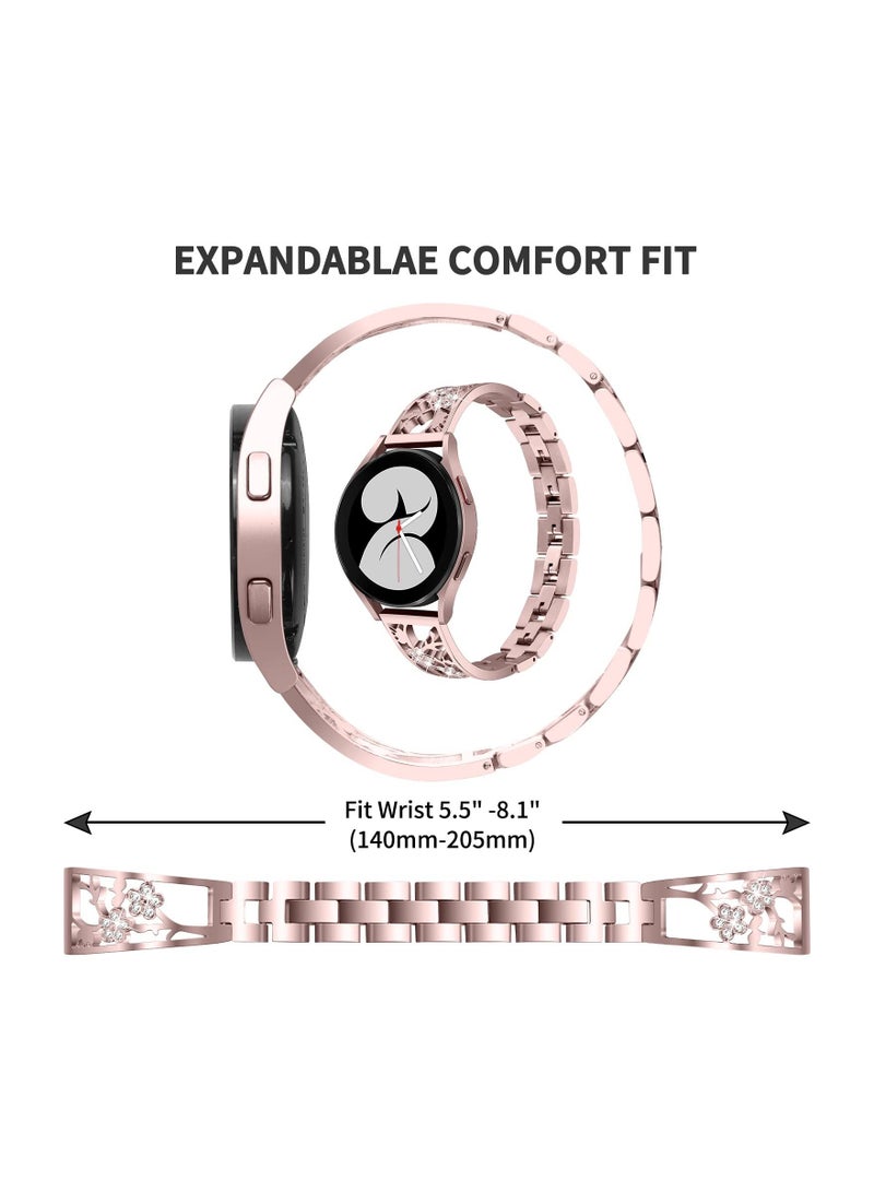 KASTWAVE سوار ساعة مقاس 20 مم متوافق مع ساعة Galaxy Watch 5/ 4 40 مم 44 مم/ لساعة Classic 42 مم 46 مم/ لساعة Samsung Active 2 سوار ساعة مقاس 40 مم 44 مم/ لساعة Watch 5 pro 45 مم، أساور من الفولاذ المقاوم للصدأ - Image 4