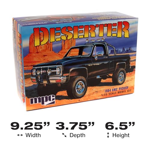 MPC 1984 GMC Pickup 1:25 Scale Model Kit (Black Version) - Image 5