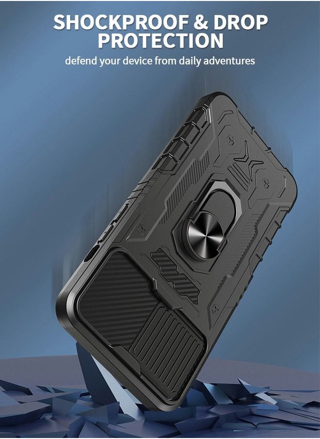 GROIC - Cover for iPhone 14 Plus IPhone 14 MAX 6.7 Inch Case 360° Full Body Protection Silicone Bumper  with Kickstand and Dual Layer Built-in Tempered Glass Screen Protector Shell - Image 1
