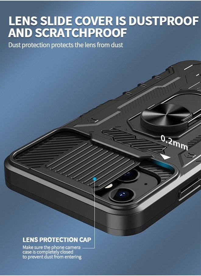 GROIC - Cover for iPhone 14 Plus IPhone 14 MAX 6.7 Inch Case 360° Full Body Protection Silicone Bumper  with Kickstand and Dual Layer Built-in Tempered Glass Screen Protector Shell - Image 1