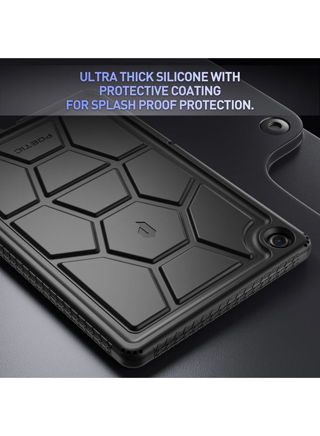 POETIC TurtleSkin Samsung Galaxy Tab A11 Plus Case + 11 Inch (2025), Heavy Duty Shockproof and Kid Friendly Silicone Case with Drop Protection - Black - Image 3