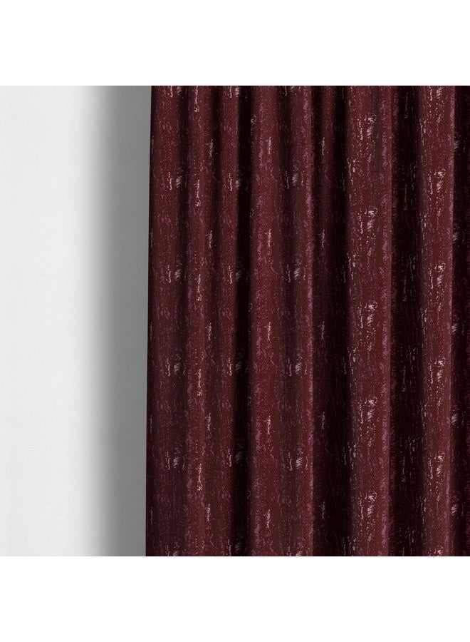 SHADES OF HOME - 7 Feet Long Premium Cotton Blend Room Darkening Eyelet Curtains, Texture - Maroon, Pack of 2 - Image 1