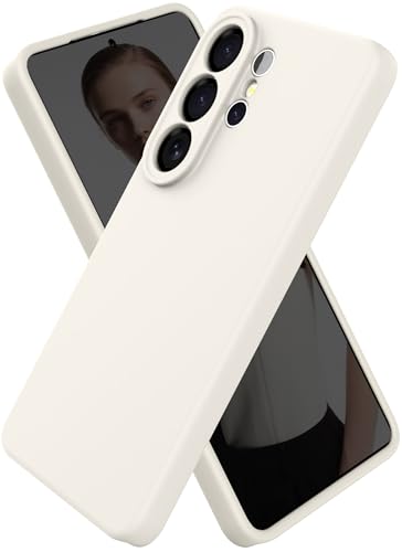 CUZMIGO for Samsung Galaxy S26 Ultra Case, Soft Liquid Silicone Slim Phone Cover with Raised Camera Lens Protection, Anti-Scratch Microfiber Lining & Smooth Grip, Off White