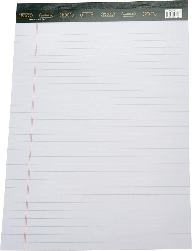 روكو دفتر ملاحظات قانوني أبيض A4، 40 ورقة، 10 وسادات، 23011 - Image 3