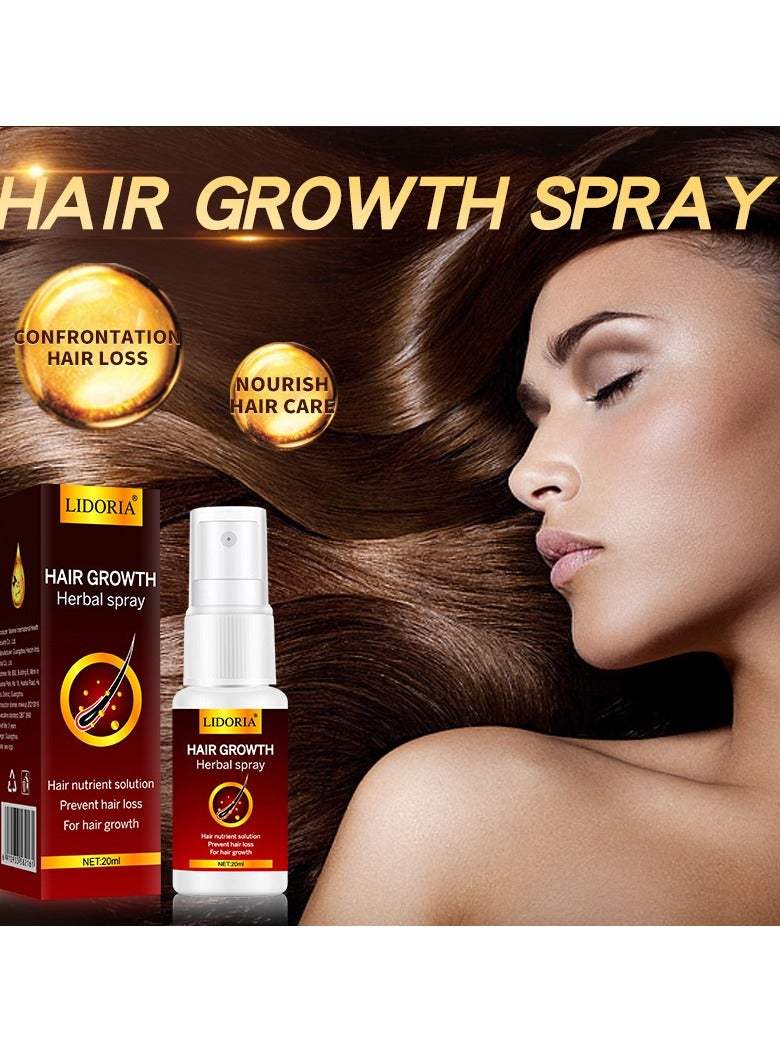 LIDORIA Hair Growth Ginger Spray,  Instant Hair Stimulating Pure Herbal Spray, Ginger Regrowth Nourishing Ginger Spray, Hair Growth Serum For Hair Loss And Hair Regrowth - Image 2