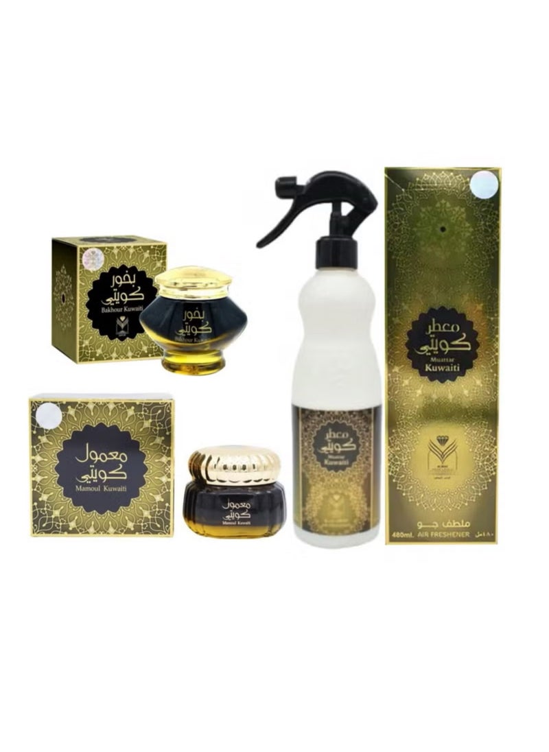 الماس معمول كويتي 60 جرام بخور كويتي 40 جرام معطر كويتي معطر جو 480 مل 