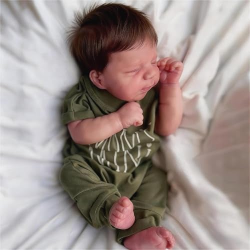 Zero Pam Reborn Baby Dolls Full Body Silicone18 Inch Realistic Baby Dolls Real Life Babys Doll Anatomically Correct Boy Full Silicone Lifelike Reborn Babys Doll with Accessories for Girls 3 - Image 1