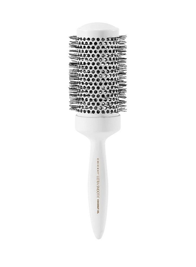 Cricket Ultra Smooth Coconut 2” Thermal Ceramic Barrel Hair Brush Antistatic Heatresistant Hairbrush For Blow Drying Curling And Styling All Hair Type White - Image 2