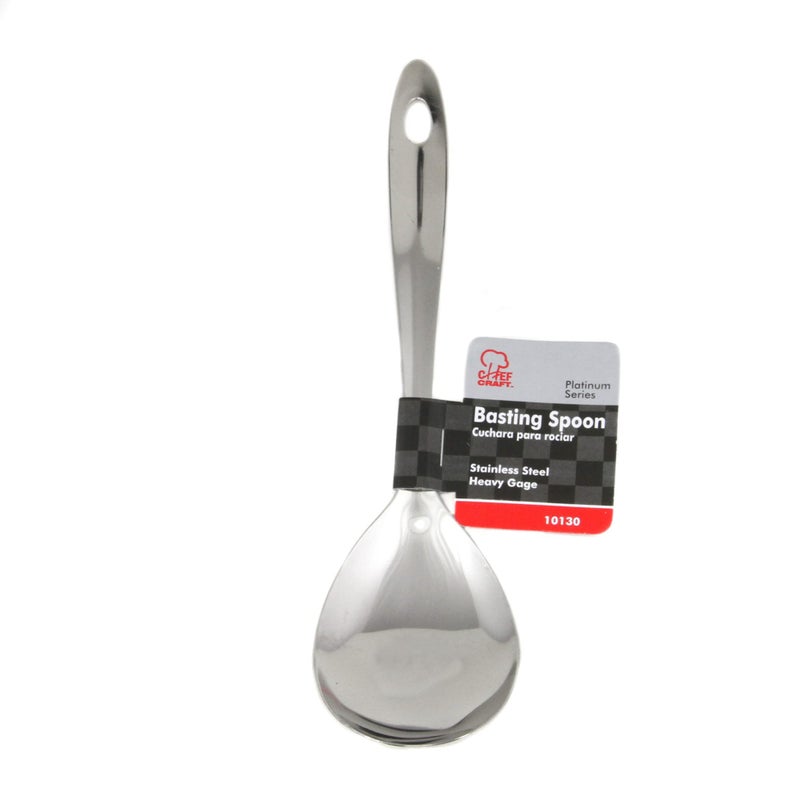 Chef Craft Select Serving Spoon, 9.5 inch, Stainless Steel - Image 2