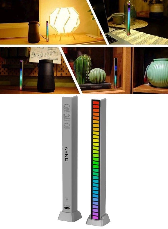 ARNOTEC RGB LED Strip Light Music Sound Control Pickup Rhythm Ambient Lamp Atmosphere Night Lights For Bar Car Room TV Gaming Decoration  - Image 1