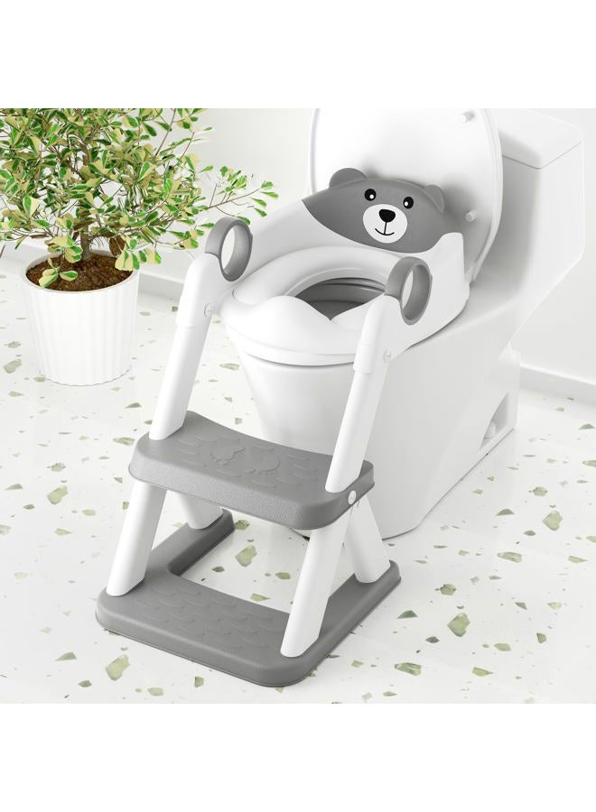 COOSEYA Toilet Seat, Potty Training Seat for Toddler, Upgraded 2-in-1 Potty Toilet Training for Boys and Girls,Waterproof Cushioned Mat with Non-Slip Step Stool - Image 1