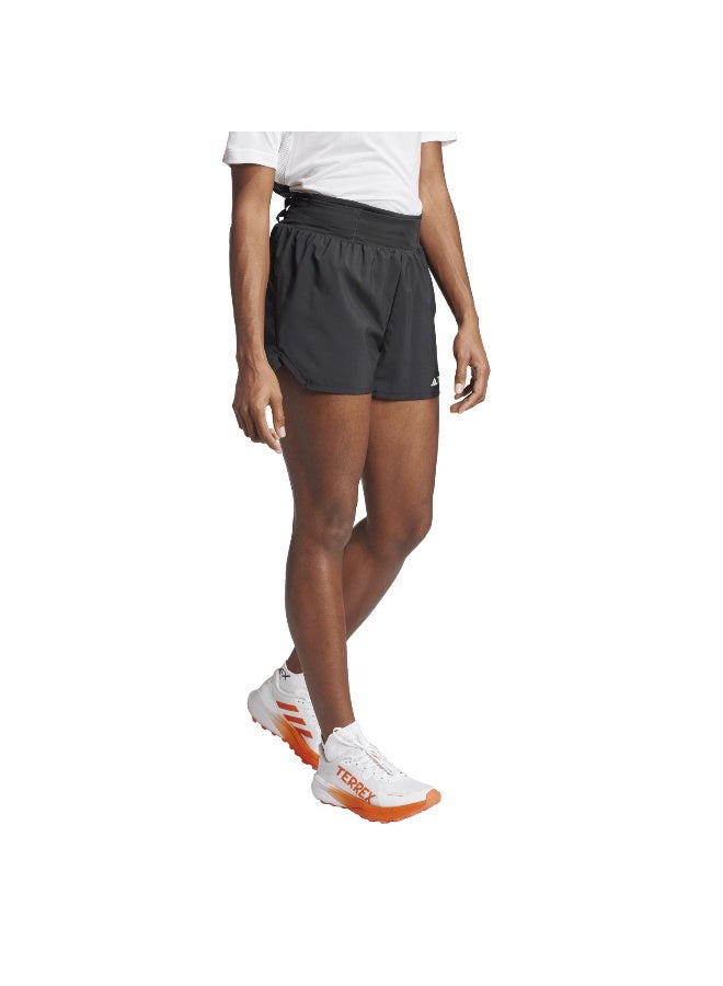 اديداس شورتات جري نسائية   سوداء بطول  بوصات - Image 4