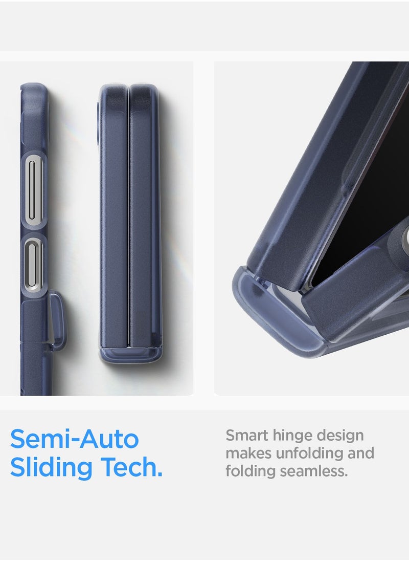 Spigen Ultra Hybrid Pro Samsung Galaxy Flip 6 Case Cover with Hinge Protection (2024) - Frost Navy Blue  - Image 5