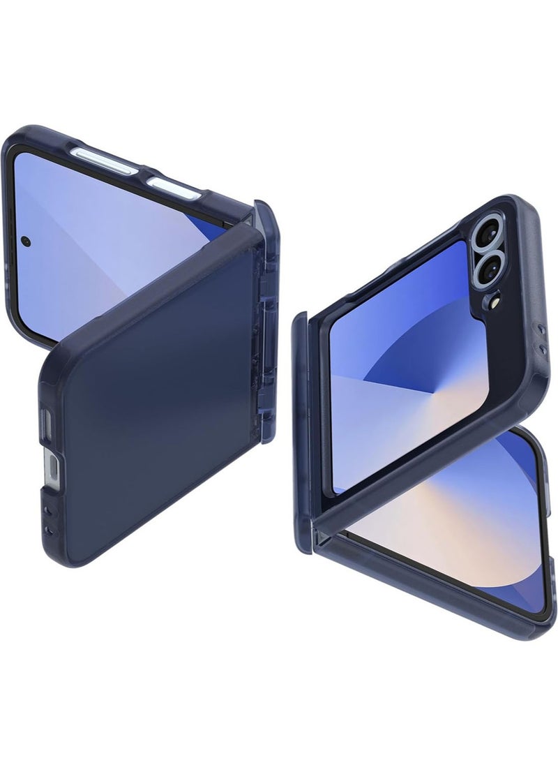 Spigen Ultra Hybrid Pro Samsung Galaxy Flip 6 Case Cover with Hinge Protection (2024) - Frost Navy Blue  - Image 1