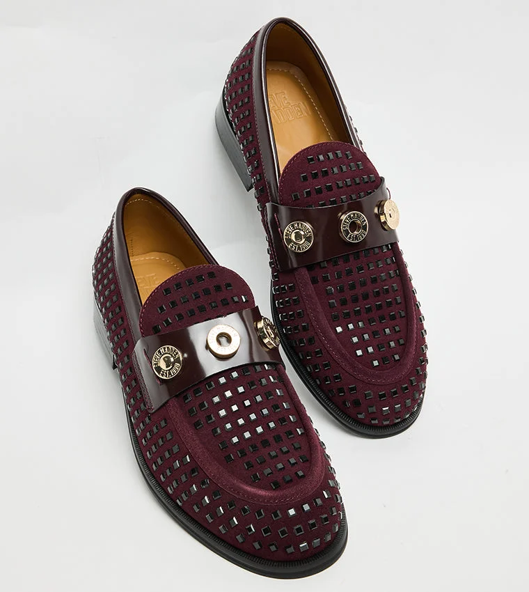 STEVE MADDEN  Lazare-N Embellished Block Heeled Loafers for Women | Best Price UAE