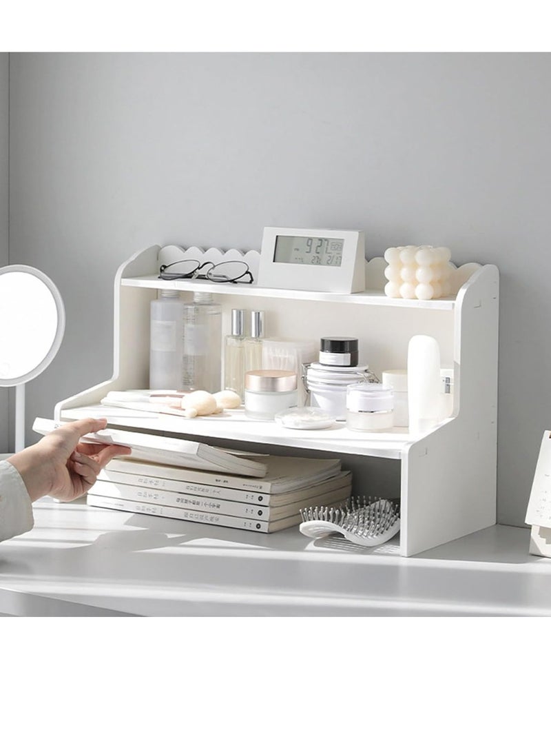 𝐅𝐅𝐃 Desk Organizer Storage Rack – Multi-Tier Desktop Storage Shelf Cabinet for Home Office, Efficient Organizer for Office Supplies, Documents, and Accessories  - Image 1
