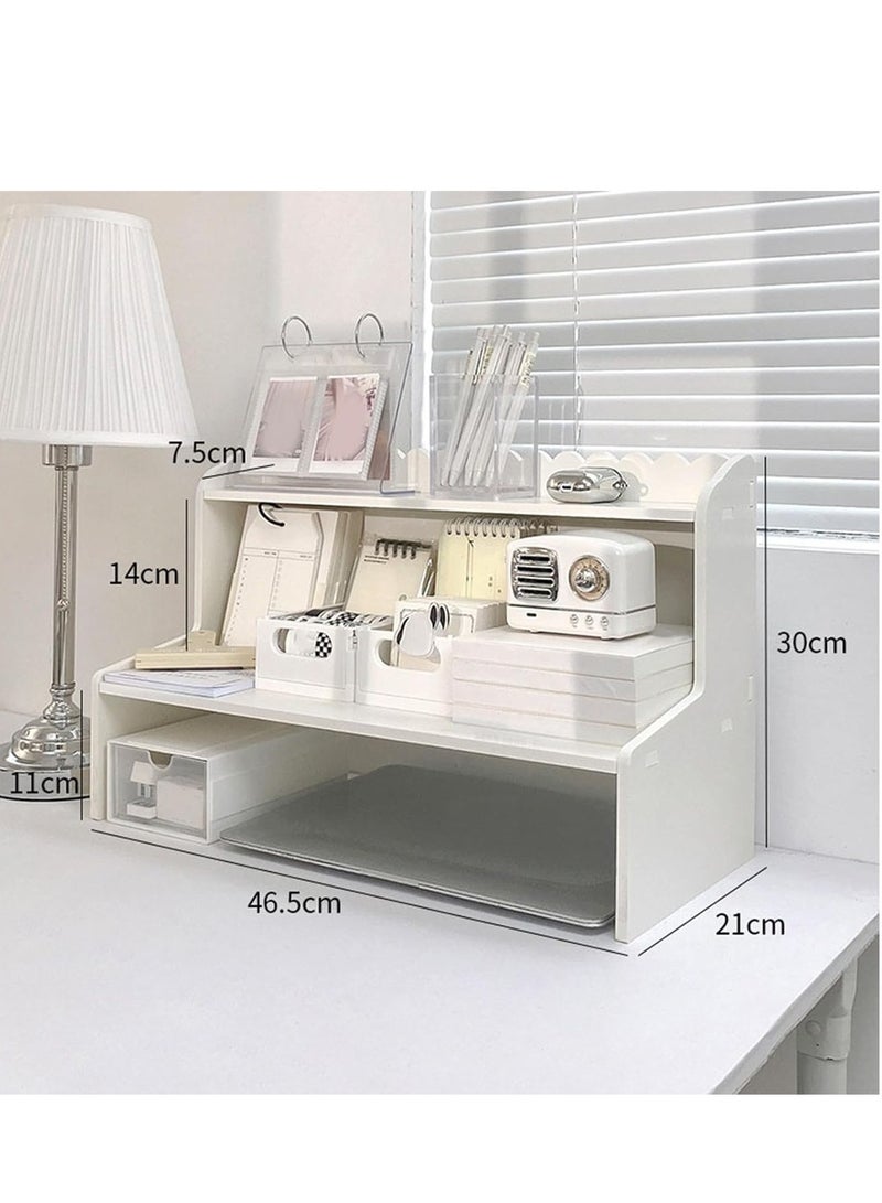 𝐅𝐅𝐃 Desk Organizer Storage Rack – Multi-Tier Desktop Storage Shelf Cabinet for Home Office, Efficient Organizer for Office Supplies, Documents, and Accessories  - Image 2