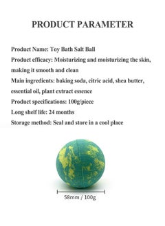 NIBEMINENT 6-Piece Organic Fragrance Toy Bath Bombs Gift Set Multicolour 100g/Pcs Girls&Boys  - Image 5