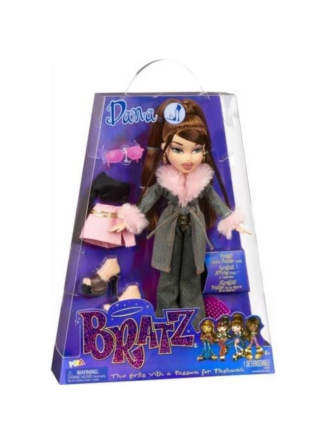 براتز دمية براتز الأصلية دانا، السلسلة 3، مع طقمين وملصق، مناسبة لهواة الجمع من سن 6 إلى 7 سنوات فما فوق - Image 1