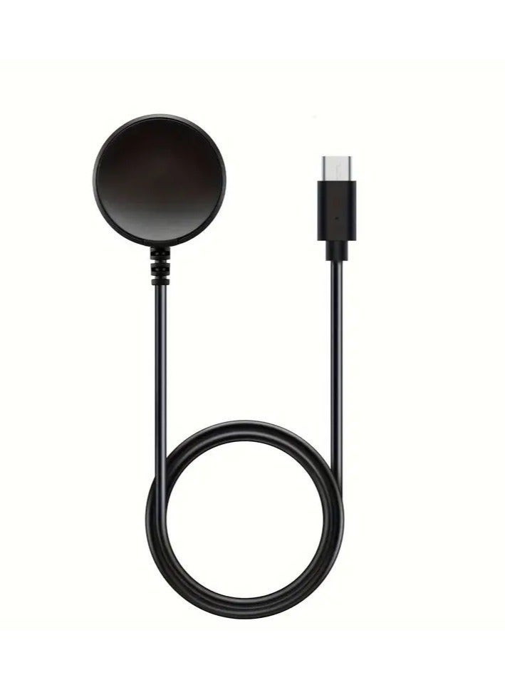 كيلا كابل شحن سريع لساعة Samsung Galaxy Watch 8/7/6/5/4/Active Charger مع قاعدة شحن مغناطيسية لاسلكية لساعة Samsung Watch 7/6/5/4/Active Series باللون الأسود - Image 1