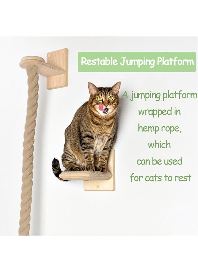 1.5m Long Cat Wall Climbing Sisal,Jumping Platform with Thick Sisal,Floating Cat Wooden Climbing(1.5m, Sisal) - pzsku/Z5DCCB59AE8D201986BE1Z/45/_/1708330648/18e18d81-e247-49ac-bd8f-cbb39dcda96b