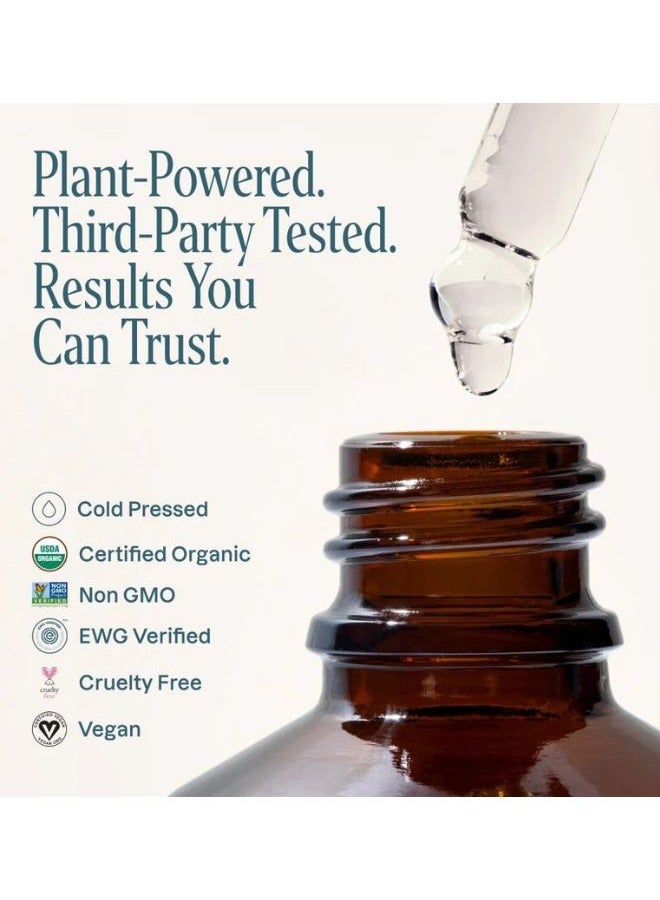 Cliganic Organic Baobab Oil 2oz / 60ml, For Face & Hair, Soothes dry, rough skin patches  - Image 4