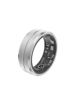 Generic Smart Ring Cool Fashion Intelligent Multi-function Ring For Men And Women Black Technology Waterproof Bluetooth Ring Wholesale-Color:Silver Size 8 (inner Diameter 18.2mm)  - Image 2