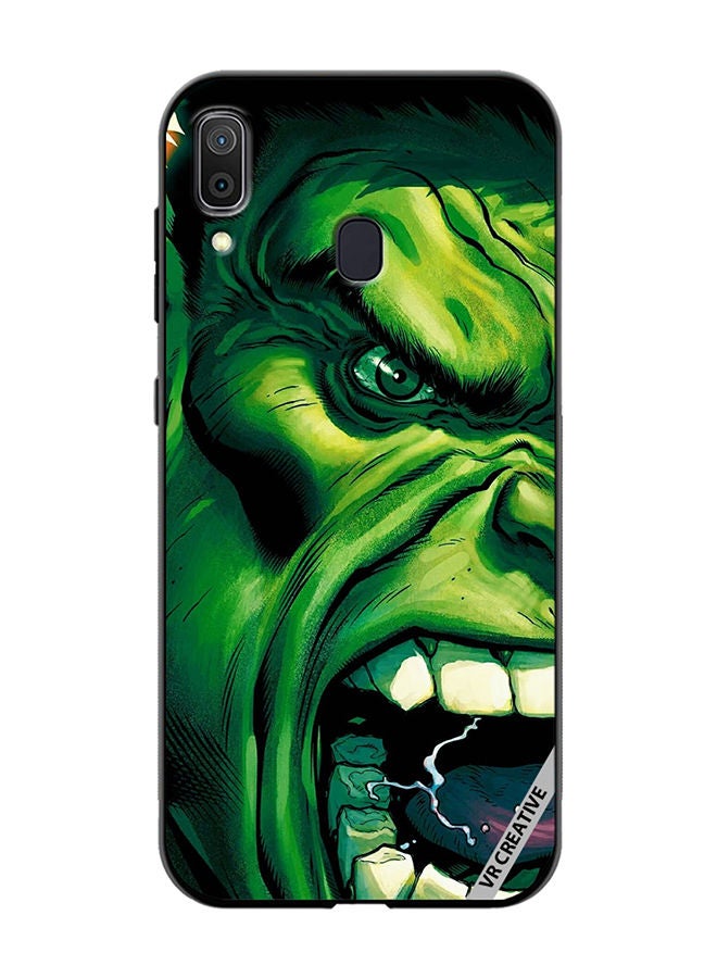 VR CREATIVE Protective Case Cover For Samsung Galaxy A30 Hulk Face Design Multicolour - Image 1