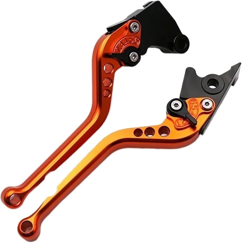 Motorcycle Brake Clutch Levers Long Orange For Yamaha BT1100 TDM900 FZS600 Fazer - Image 1