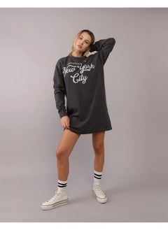 American Eagle Graphic Fleece Dress  - Image 1