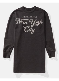 American Eagle Graphic Fleece Dress  - Image 3