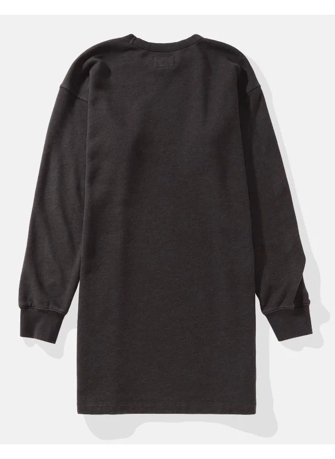 American Eagle Graphic Fleece Dress